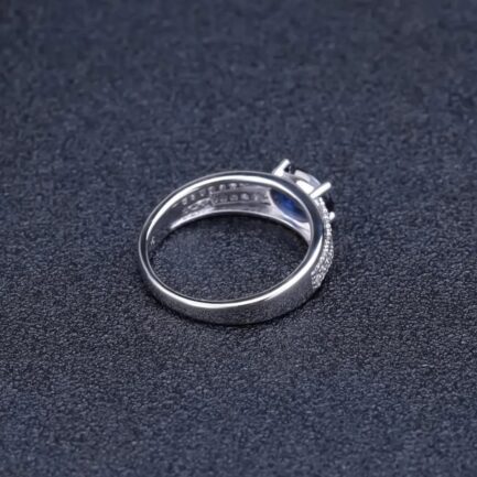 8mm Sapphire Oval Cut Ring & Custom E-Cards Jewelry Gifts - Image 4