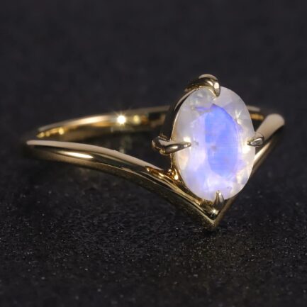 Vintage Moonstone Oval Cut Ring & Custom E-Cards Jewelry Gifts - Image 3