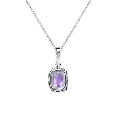 Vintage Amethyst Oval Cut Pendant Necklace & Custom E-Cards Jewelry Gifts - Image 2