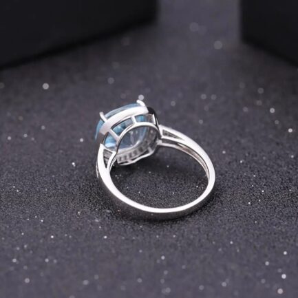 10mm Vintage Topaz Cushion Cut Ring & Custom E-Cards Jewelry Gifts - Image 4