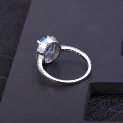 8mm Vintage Topaz Oval Cut Ring & Custom E-Cards Jewelry Gifts - Image 3