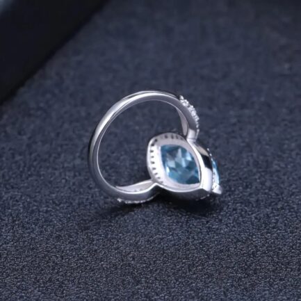 16mm Vintage Topaz Marquise Cut Ring & Custom E-Cards Jewelry Gifts - Image 2