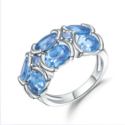 7mm Vintage Topaz Oval Cut Ring & Custom E-Cards Jewelry Gifts