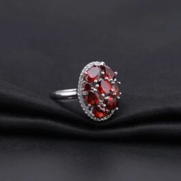 Vintage Red Garnet Oval Cut Ring & Custom E-Cards Jewelry Gifts