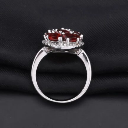 Vintage Red Garnet Oval Cut Ring & Custom E-Cards Jewelry Gifts - Image 3