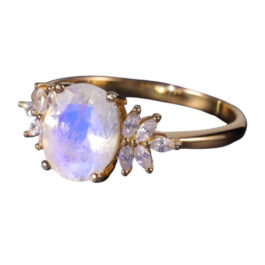 Vintage Moonstone Oval Cut Ring & Custom E-Cards Jewelry Gifts