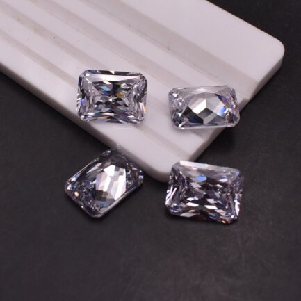 Rectangular White Sapphire, 3mm to 18mm, Gift for Jewelry Making - Image 2