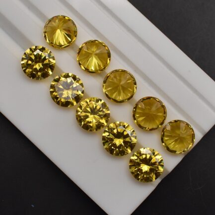Round Yellow Sapphire, 3mm to 15mm, Gift for Jewelry Making - Image 4