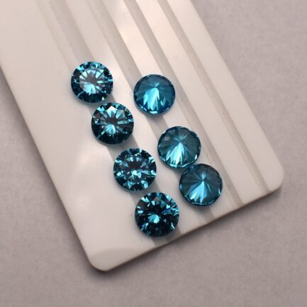 Round Blue Topaz, 3mm to 15mm, Gift for Jewelry Making - Image 3