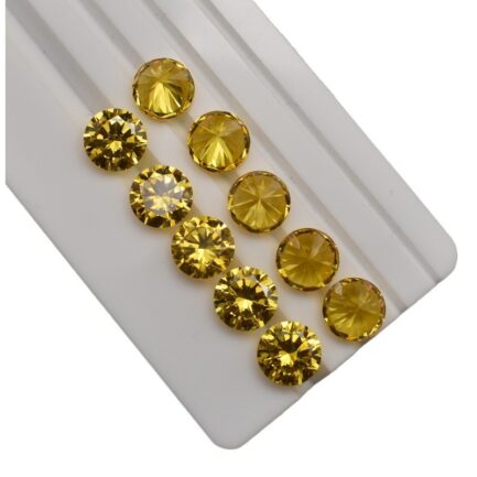 Round Yellow Sapphire, 3mm to 15mm, Gift for Jewelry Making