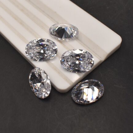 Oval White Sapphire, 4*6mm to 15*20mm, Gift for Jewelry Making - Image 3