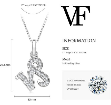 Capricorn Moissanite Zodiac Necklace For Women, 12 Constellation Zodiac Sign Sterling Silver Pendant Necklace Jewelry Gifts - Image 6