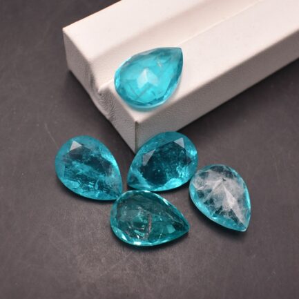 Pear Paraiba, 4*6mm to 15*20mm, Gift for Jewelry Making - Image 4