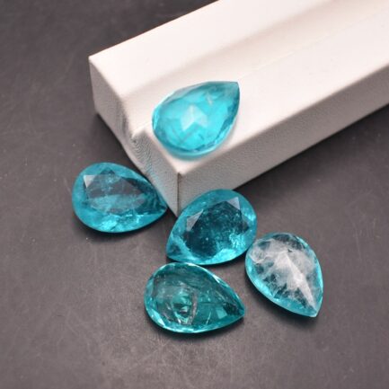 Pear Paraiba, 4*6mm to 15*20mm, Gift for Jewelry Making - Image 2