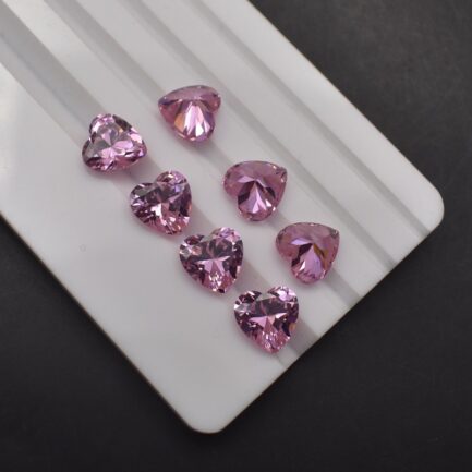 Heart Pink Sapphire, 3mm to 15mm, Gift for Jewelry Making - Image 3