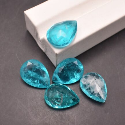 Pear Paraiba, 4*6mm to 15*20mm, Gift for Jewelry Making - Image 3