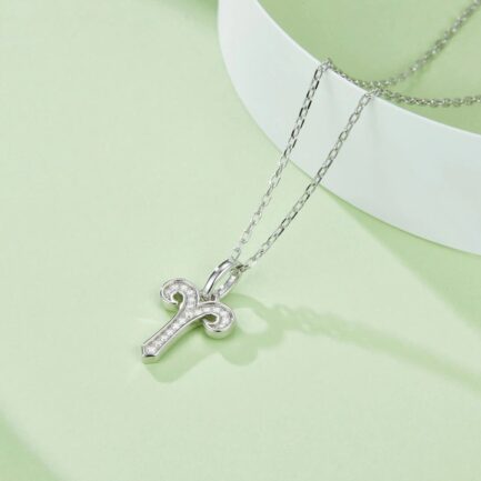 Aries Moissanite Zodiac Necklace For Women, 12 Constellation Zodiac Sign Sterling Silver Pendant Necklace Jewelry Gifts - Image 3