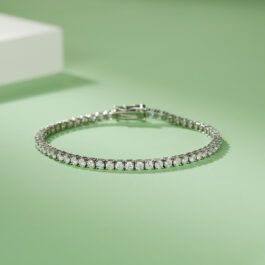 3mm Moissanite Round cut Bracelet